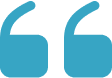 Blue quotation marks on a black background.